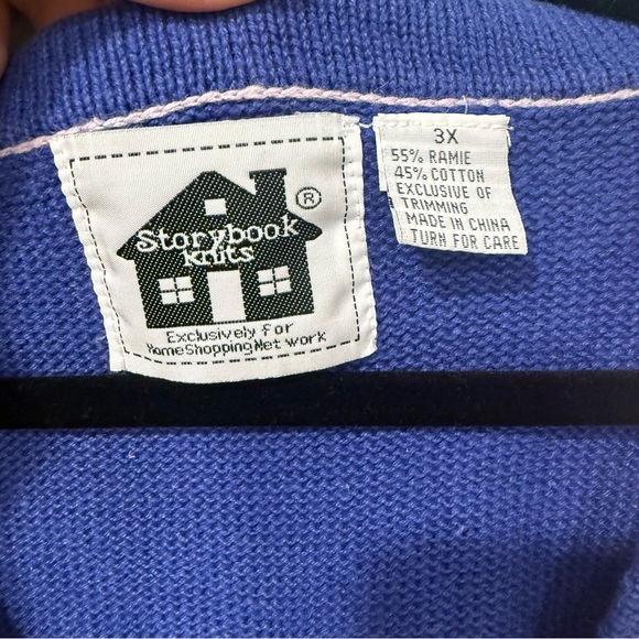 Storybook Knits Vintage Plus Coyote View Desert Cardigan Sweater 3X - Picture 4 of 6